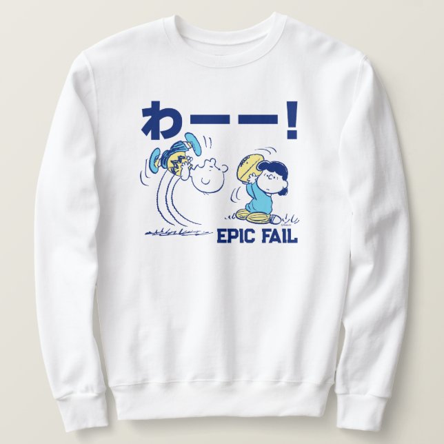 Sudadera Cacahuetes | Fútbol Charlie Brown y Lucy (Anverso del diseño)