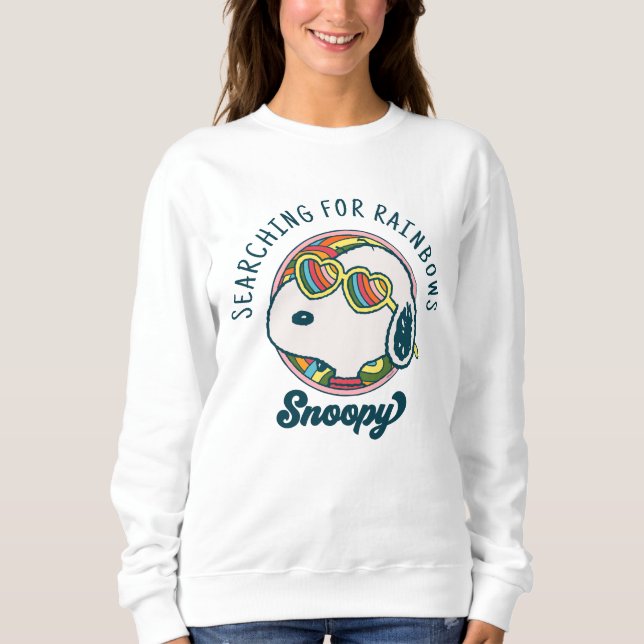 Sudadera Cacahuetes | Gafas de sol Snoopy Rainbow Heart (Anverso)