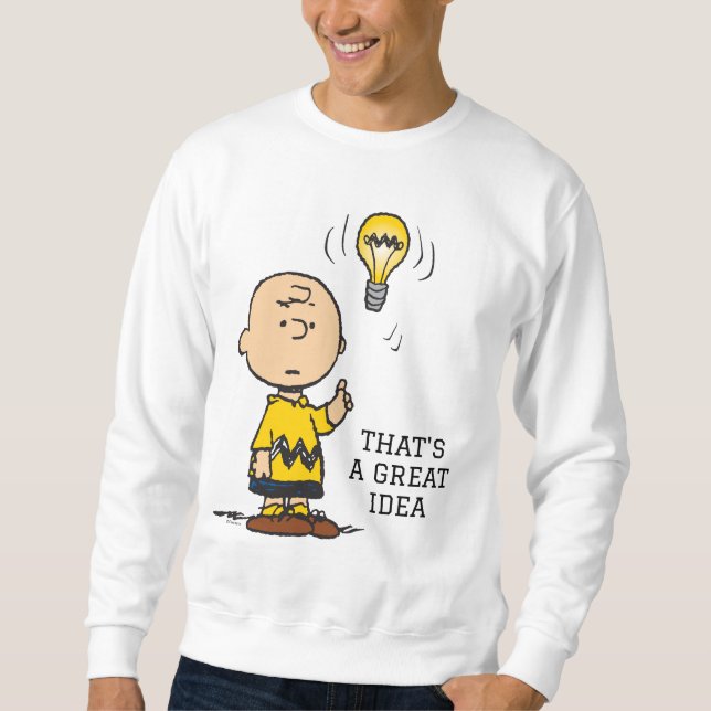 Sudadera Cacahuetes | Idea de Charlie Brown sobre la bombil (Anverso)