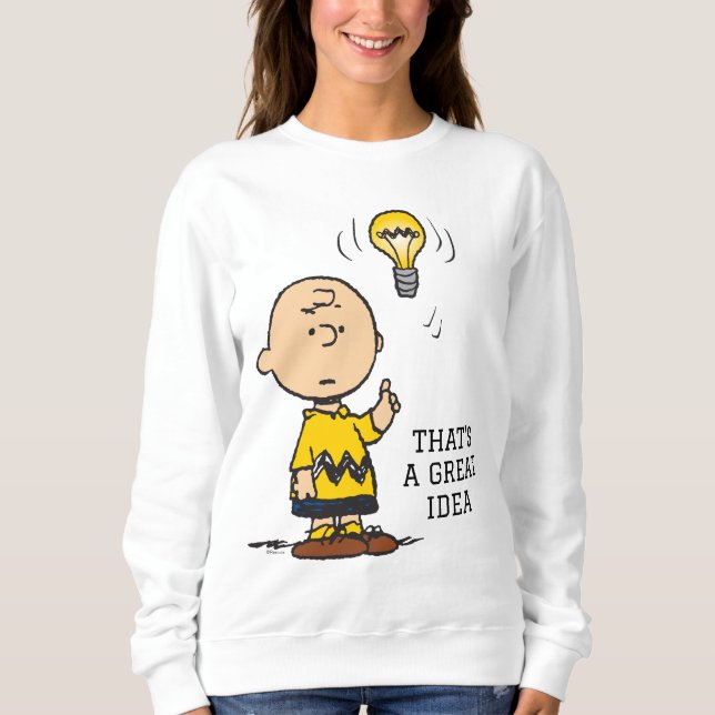 Sudadera Cacahuetes | Idea de Charlie Brown sobre la bombil (Anverso)