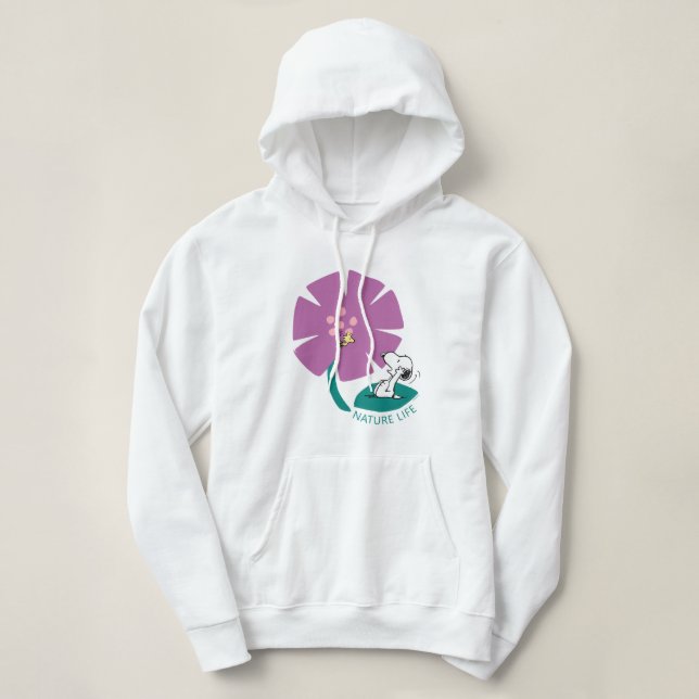 Sudadera Cacahuetes | Ilustración de la naturaleza Flor mor (Diseño del anverso)