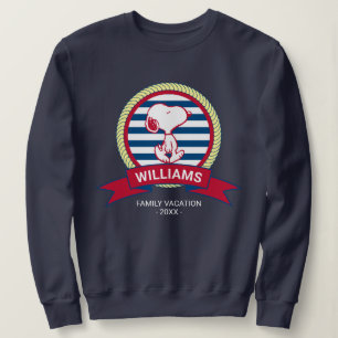 Sudadera Cacahuetes   Insignia náutica de Snoopy