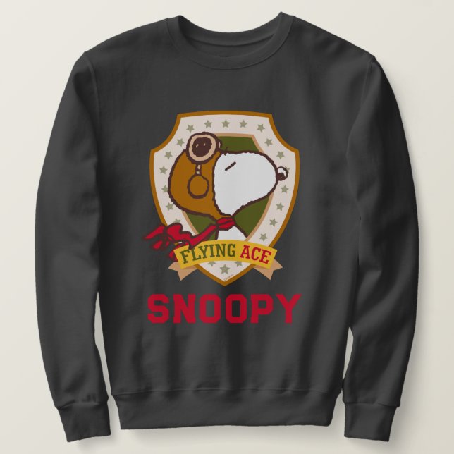 Sudadera Cacahuetes | Insignia Snoopy Flying Ace (Anverso del diseño)