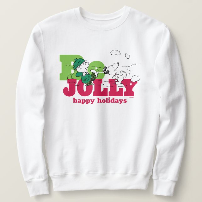 Sudadera Cacahuetes | Linus & Snoopy Be Jolly (Anverso del diseño)