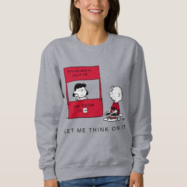 Sudadera Cacahuetes | Lucy da consejos a Charlie Brown (Anverso)