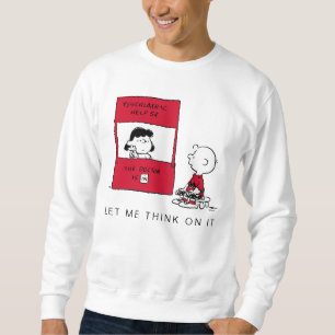 Sudadera Cacahuetes Lucy da consejos a Charlie Brown