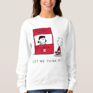 Sudadera Cacahuetes   Lucy da consejos a Charlie Brown