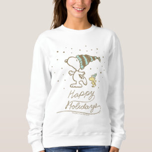 Sudadera Cacahuetes   Patinaje de invierno Snoopy & Woodsto