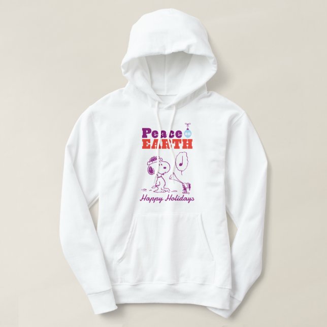 Sudadera Cacahuetes | Paz en la Tierra Snoopy y Woodstock (Diseño del anverso)