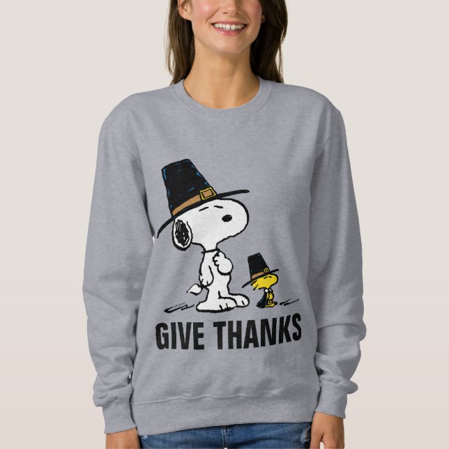 Sudadera Cacahuetes | Peregrino Snoopy & Woodstock (Anverso)