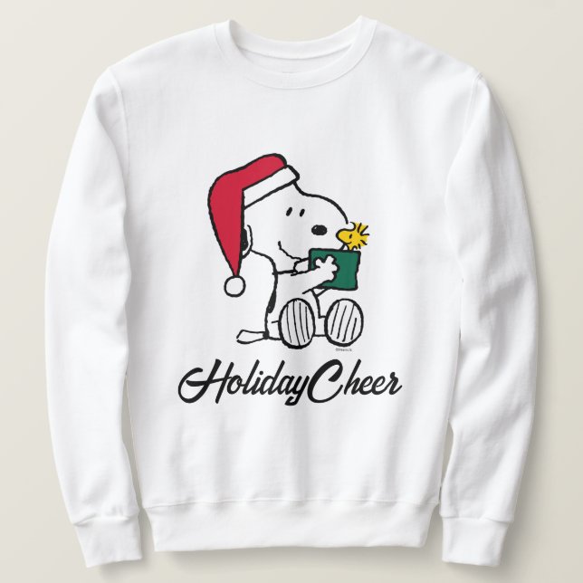 Sudadera Cacahuetes | Regalo Snoopy Santa & Woodstock (Anverso del diseño)