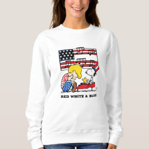 Sudadera Cacahuetes Schroeder patriótico, Woodstock y Sno