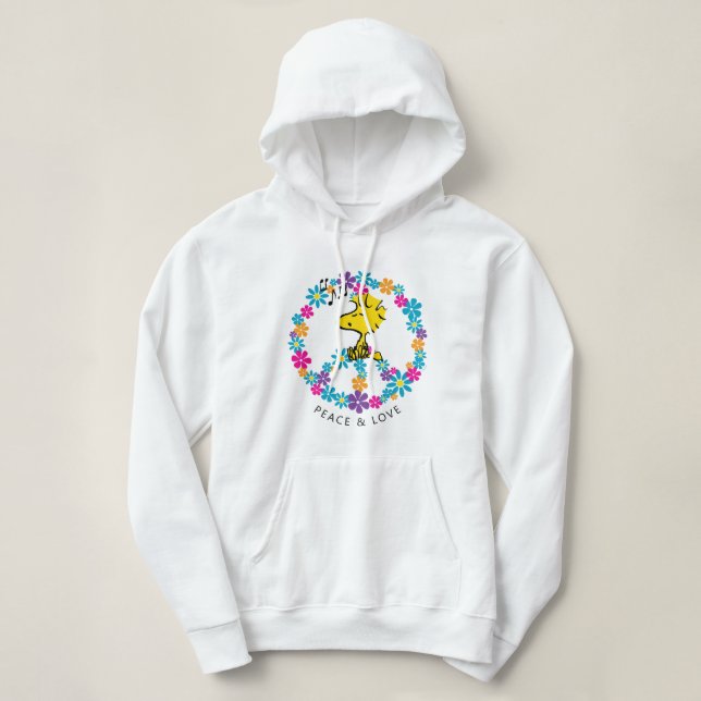 Sudadera Cacahuetes | Signo de paz de las flores de Woodsto (Diseño del anverso)