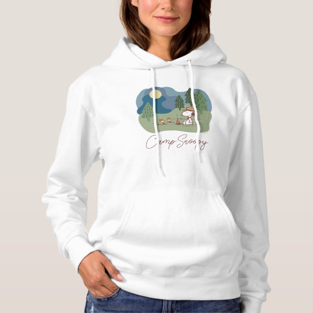 Sudadera Cacahuetes | Sitio del campamento de Snoopy y Wood (Anverso)