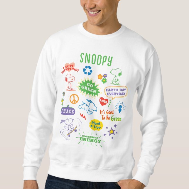 Sudadera Cacahuetes | Snoopy All In For Recycling (Anverso)