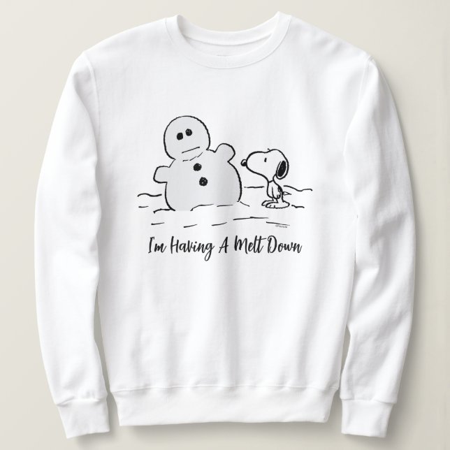 Sudadera Cacahuetes | Snoopy Construye Un Hombre De Nieve (Anverso del diseño)