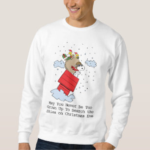 Sudadera Cacahuetes   Snoopy el hielo volador a los Navidad