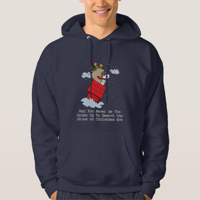 Sudadera Cacahuetes | Snoopy el hielo volador a los Navidad (Anverso)