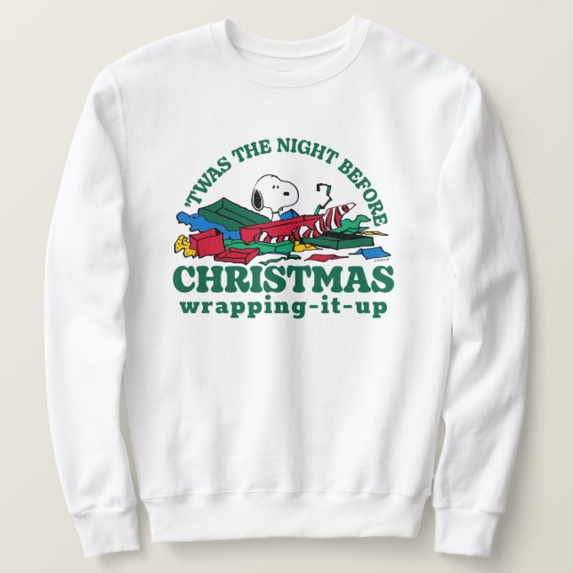 Sudadera Cacahuetes | Snoopy "Esta fue la noche antes de lo (Anverso del diseño)