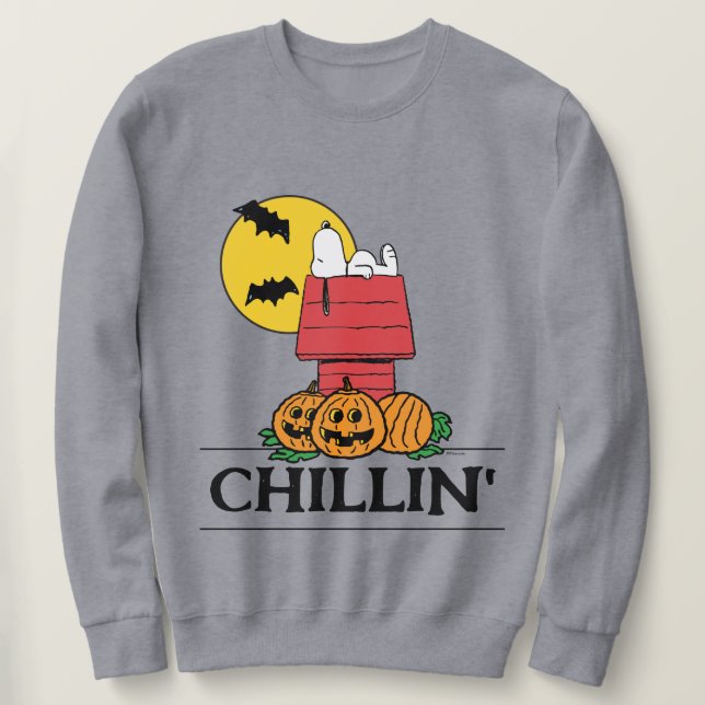 Sudadera Cacahuetes | Snoopy Halloween Doghouse (Anverso del diseño)