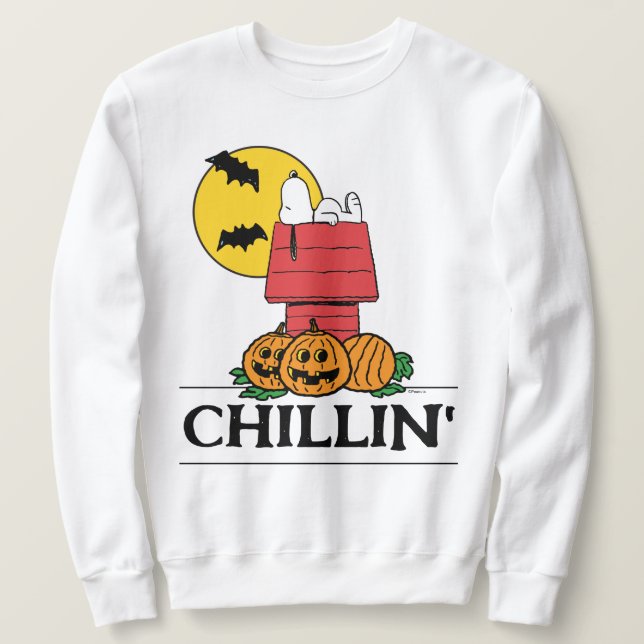 Sudadera Cacahuetes | Snoopy Halloween Doghouse (Anverso del diseño)