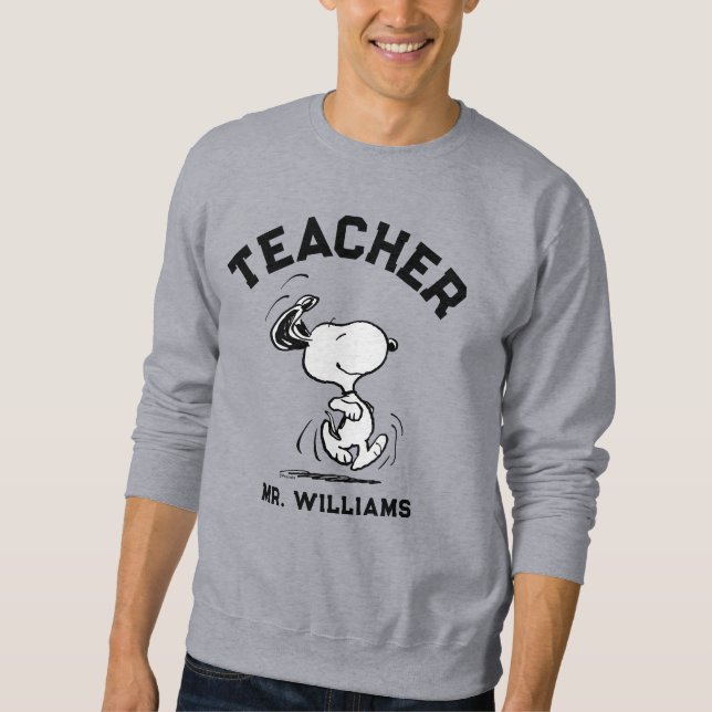 Sudadera Cacahuetes | Snoopy Happy Dance Teacher (Anverso)