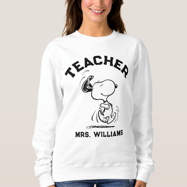 Sudadera Cacahuetes | Snoopy Happy Dance Teacher (Anverso)