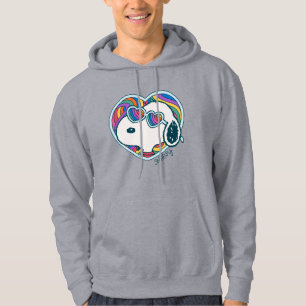 Sudadera Cacahuetes Snoopy Heart Rainbow