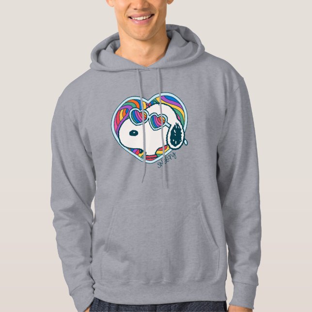 Sudadera Cacahuetes | Snoopy Heart Rainbow (Anverso)