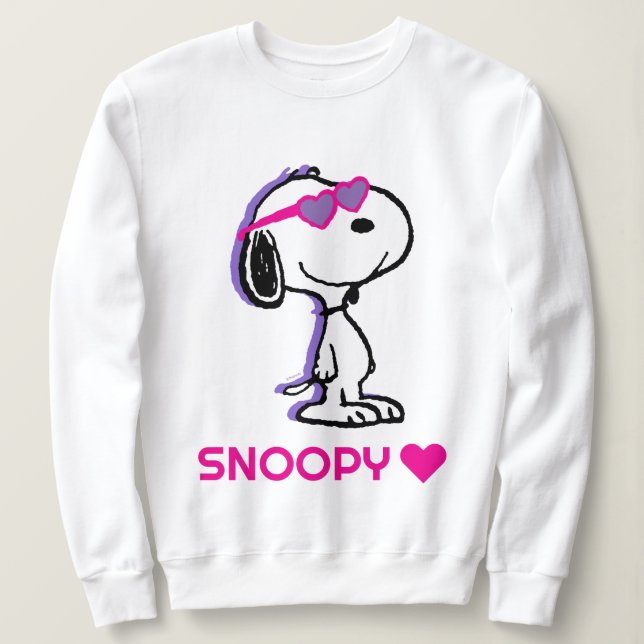 Sudadera Cacahuetes | Snoopy Heart Sungafas (Anverso del diseño)