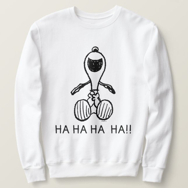 Sudadera Cacahuetes | Snoopy Laughs (Anverso del diseño)