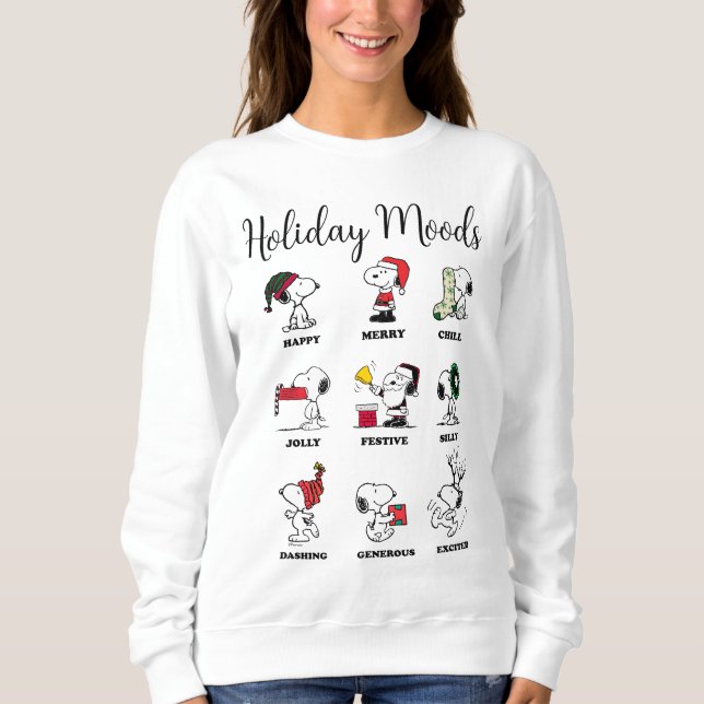 Sudadera Cacahuetes | Snoopy Navidades Holiday Moods (Anverso)
