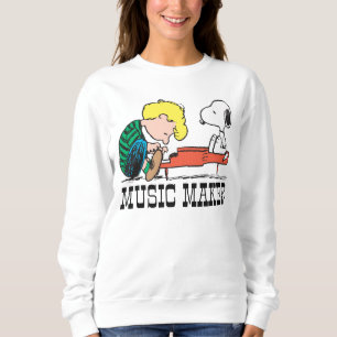 Sudadera Cacahuetes   Snoopy & Schroeder en el piano