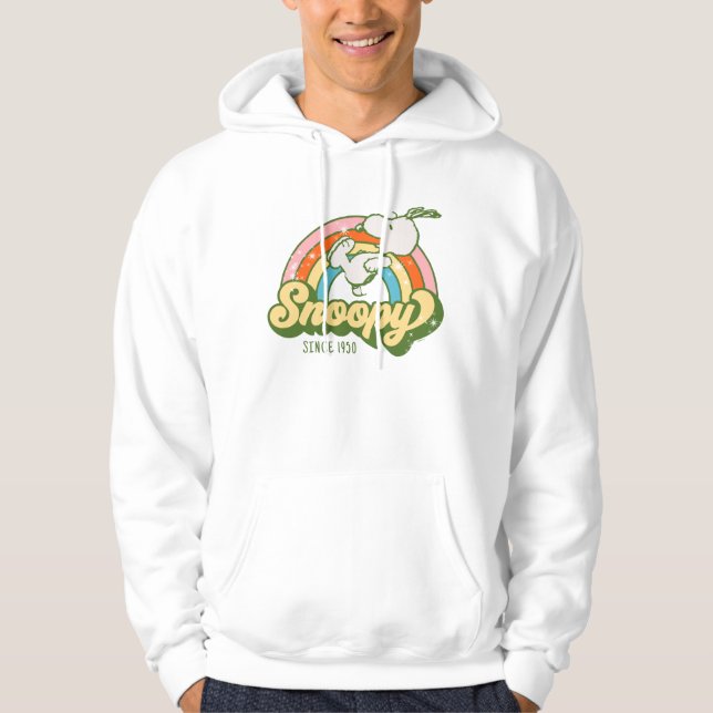 Sudadera Cacahuetes | Snoopy Sparkle Rainbow (Anverso)