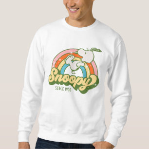 Sudadera Cacahuetes   Snoopy Sparkle Rainbow