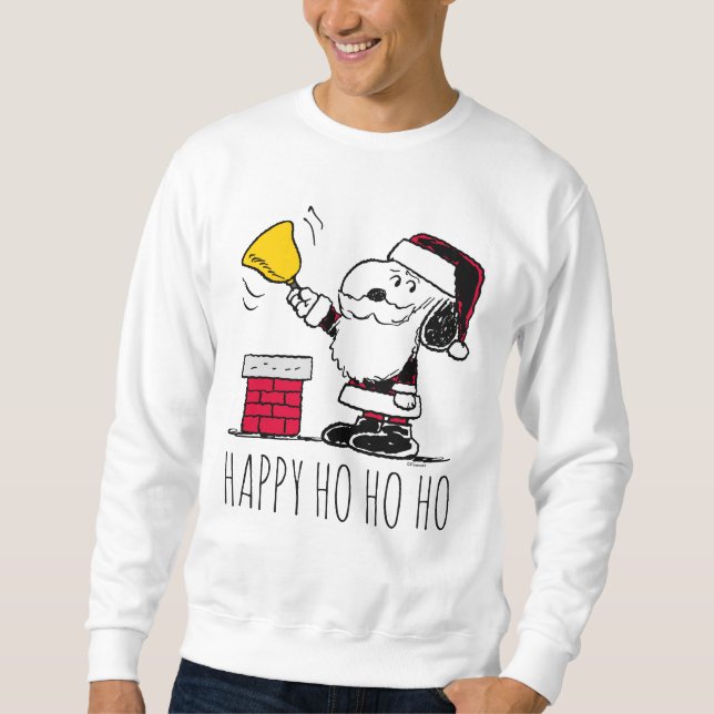 Sudadera Cacahuetes | Snoopy & Woodstock Santa Bell Ringer (Anverso)