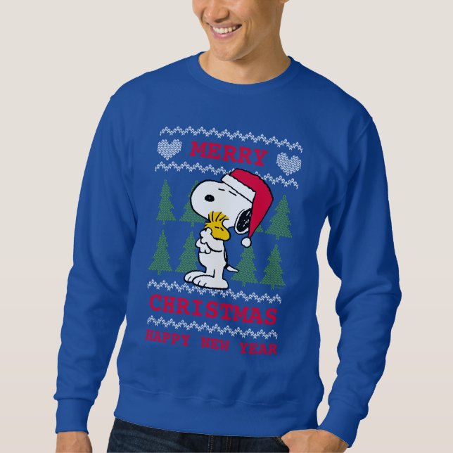 Sudadera Cacahuetes | Snoopy & Woodstock Santa Claus Hug