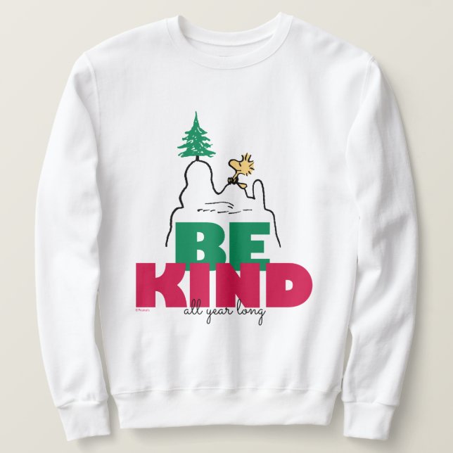 Sudadera Cacahuetes | Snoopy & Woodstock sea amable (Anverso del diseño)