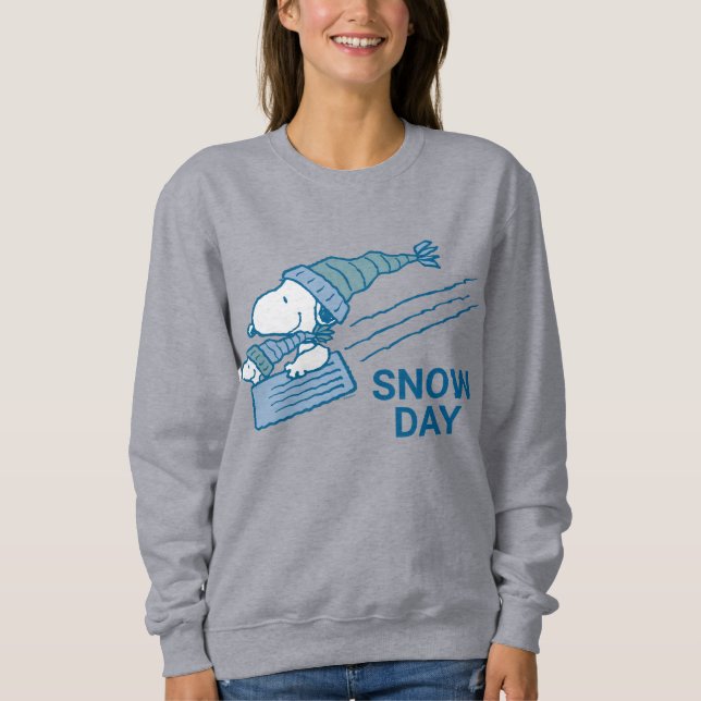 Sudadera Cacahuetes | Snoopy & Woodstock Sledding (Anverso)