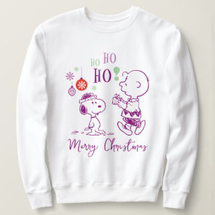 Sudadera Cacahuetes   Snoopy y Charlie Brown Ho Ho Ho Ho