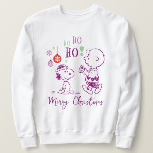 Sudadera Cacahuetes   Snoopy y Charlie Brown Ho Ho Ho Ho