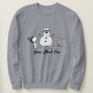 Sudadera Cacahuetes   Snoopy y Woodstock construyen un muñe