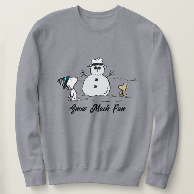 Sudadera Cacahuetes | Snoopy y Woodstock construyen un muñe (Anverso del diseño)