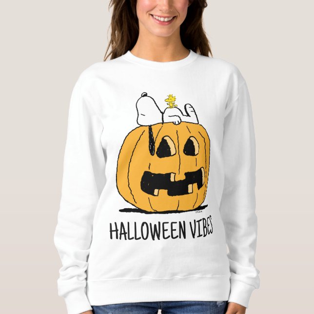 Sudadera Cacahuetes | Snoopy y Woodstock Jack-O-Lantern (Anverso)