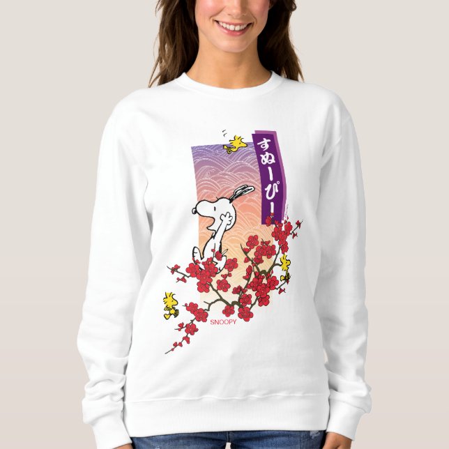Sudadera Cacahuetes | Sucursal Snoopy & Woodstock Cherry Bl (Anverso)