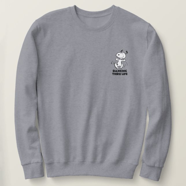 Sudadera Cacahuetes | Un baile feliz Snoopy (Anverso del diseño)
