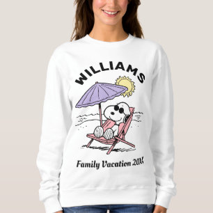 Sudadera Cacahuetes   Vacaciones Snoopy Beach Family
