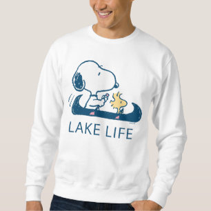 Sudadera Cacahuetes   Vida útil del lago Snoopy y Woodstock