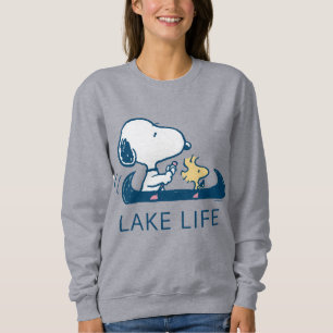 Sudadera Cacahuetes   Vida útil del lago Snoopy y Woodstock