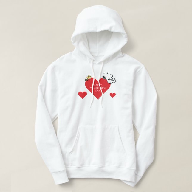 Sudadera Cacahuetes | Woodstock y Snoopy Valentine (Diseño del anverso)
